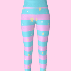 Dripping Pastel Fairy Kei Leggings | Plus Size