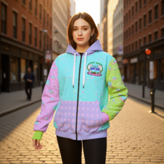 Unisex Narwhalogy V3 Harajuku Decora Fairy Kei Hoodie | Plus size With Black Lining